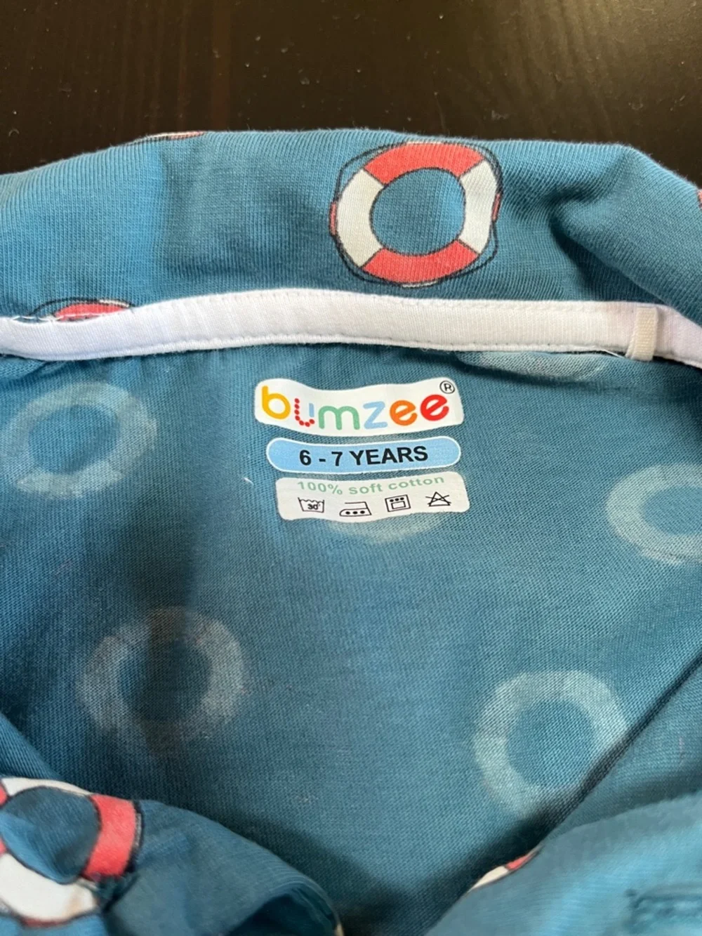 Kids Teal Life Ring Print Pajama Set by Carter's
